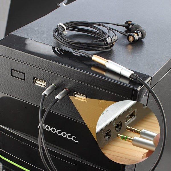 Audio cable 3.5mm Headphone Stereo Audio Mic Y Splitter Carousel 2