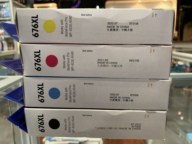 Epson 676XL Ink Cartridge 4 X Colours Genuine Brand New + AfterPay Carousel 6
