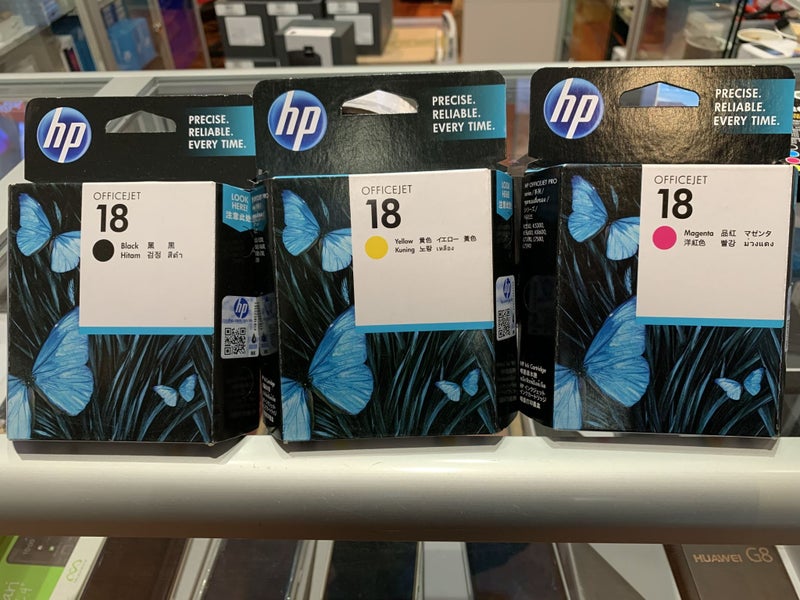 HP OfficeJet 18 Black + Magenta + Yellow Brand New + AfterPay Carousel 1