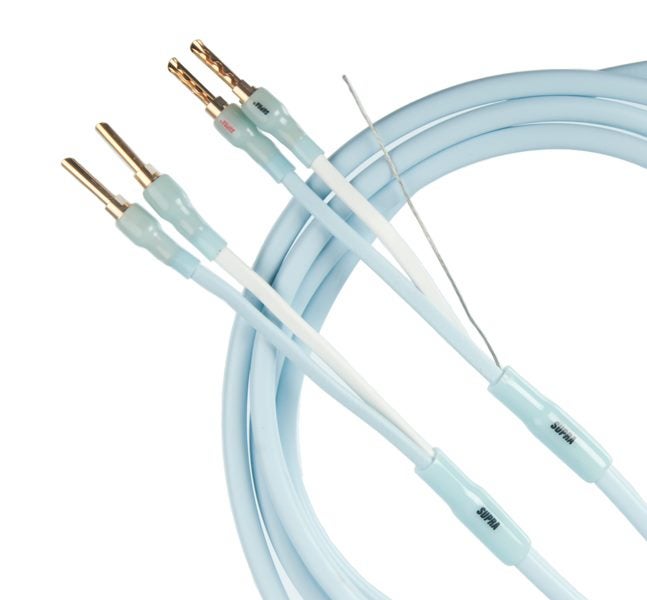 SUPRA PLY 3.4S COMBICON - SHIELDED SPEAKER CABLE 2 x 3.4MM Terminated 2 Mtr Pair Carousel 1
