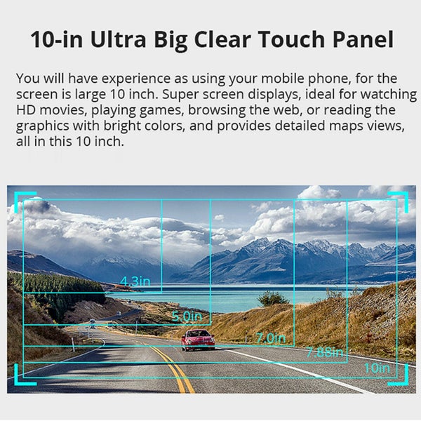 Backup Camera 10" Mirror Dash Cam Front and Rear 1080P Touch Screen Night Vision Carousel 2