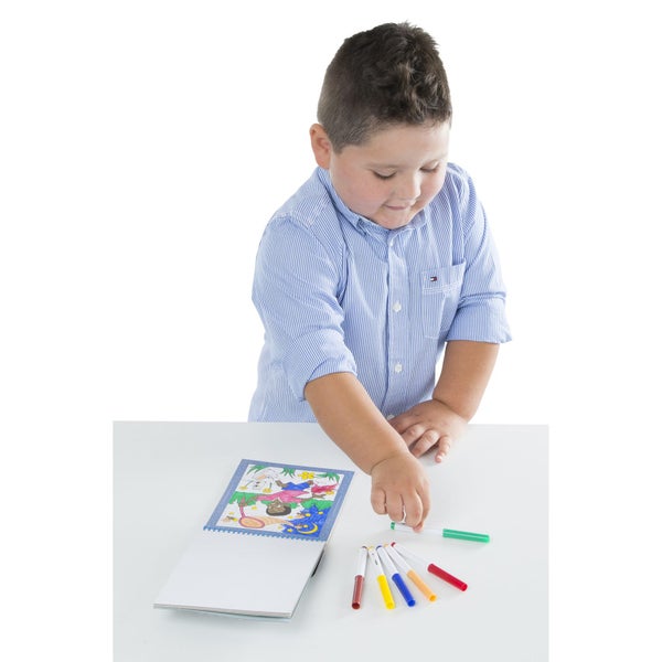 Melissa & Doug On the Go Color by Numbers Kids' Design Boards With 6 Markers - P Carousel 2