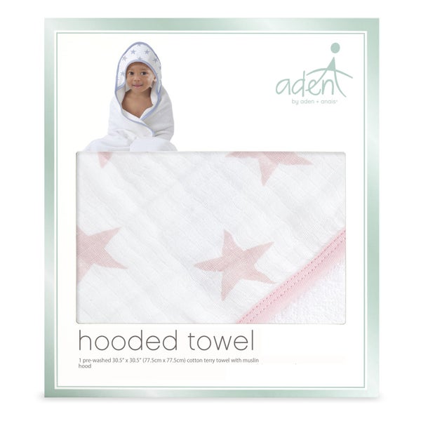 Aden Disney Baby Hooded Towel Single - Doll Stars by Aden+Anais Carousel 1