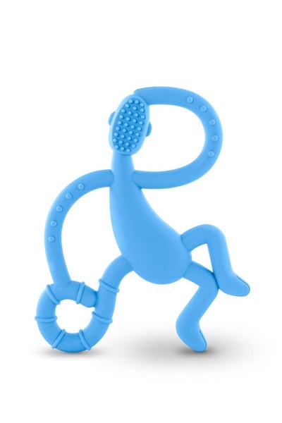 Matchstick Monkey Dancing Monkey Teether - Baby Blue Carousel 2