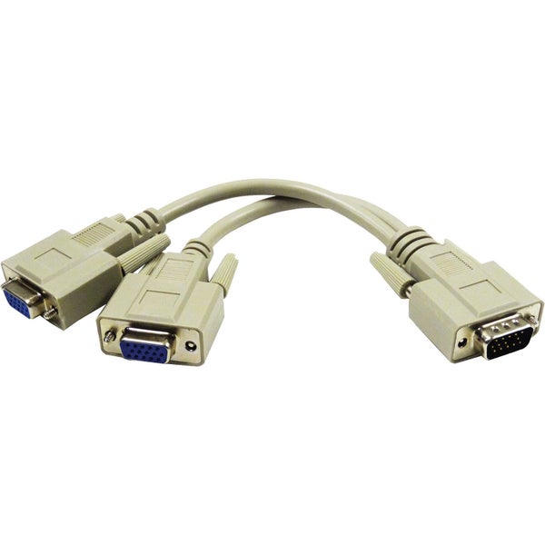 $1 RESERVE VGA Male to 2 VGA Female Splitter Cable Carousel 1