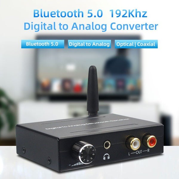 Bluetooth 5.0 Digital to Analog Converter Bluetooth Receiver with Volume Control Carousel 1