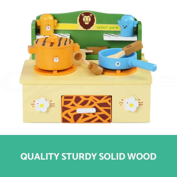 Kids Kitchen Play Set Wood Carousel 2