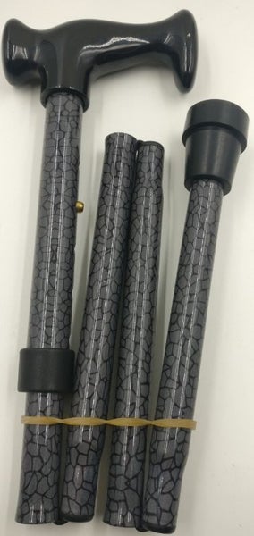 Walking Stick - Metallic Leather Pattern (80-92cm) Carousel 1