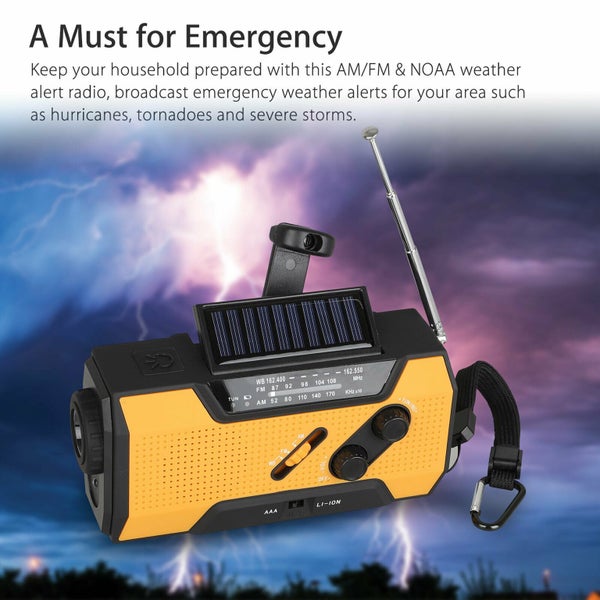 Solar Hand Crank Weather Radio Carousel 2
