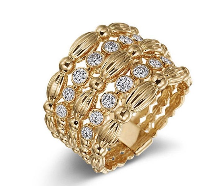 Ring _ 14K Gold Plated Ring / S9 Carousel 1