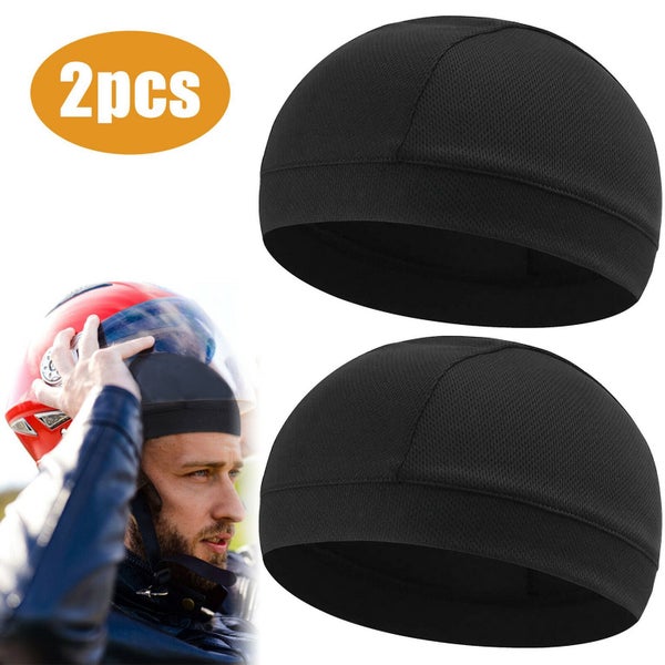 4Pcs Moisture Wicking Cooling Skull Cap Helmet Liner Beanie Bald Caps Dome Cap Carousel 1