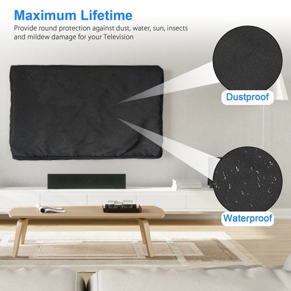 Outdoor TV Cover Fitted Waterproof Weatherproof Television Protector 40-42 inch Carousel 2