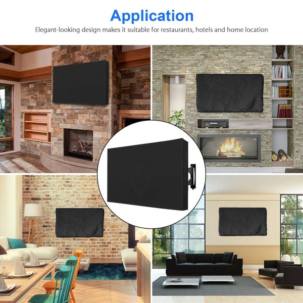 Outdoor TV Cover Fitted Waterproof Weatherproof Television Protector 40-42 inch Carousel 9