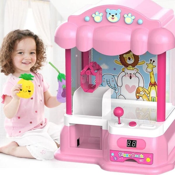 Model Claw Candy Dispenser Clip Doll Machine for Kids Party XMAS Gifts Carousel 2