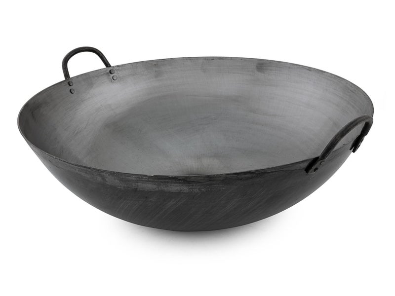 Wok Pan 50cm Commercial Iron Woks Frying Carousel 1