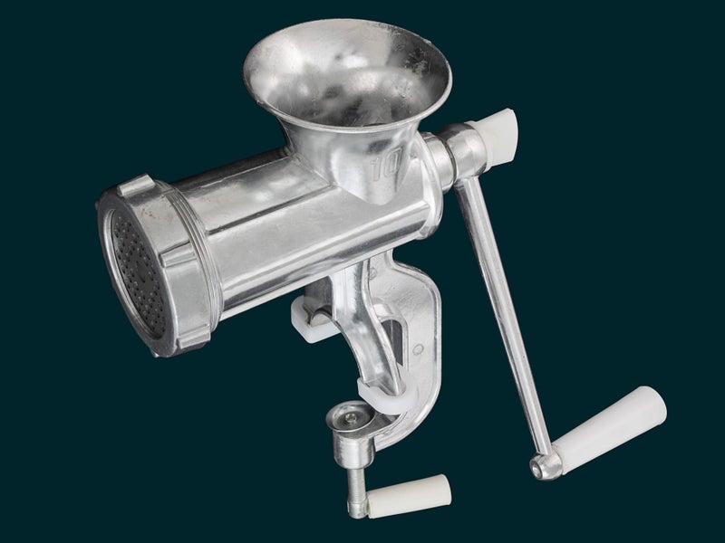 Aluminium Manual Meat Mincer Bench Mounted Size #10 Carousel 2