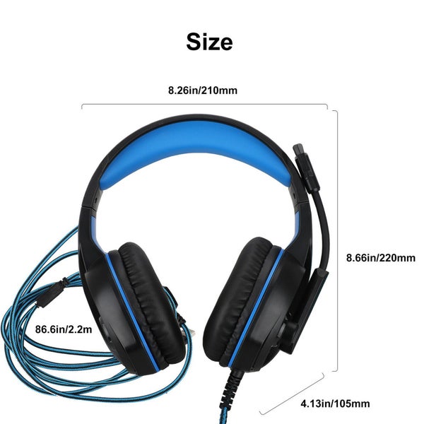 PS4 Xbox One Google Stadia PC Stereo 3.5mm Wired Gaming Headset Headphone Carousel 8