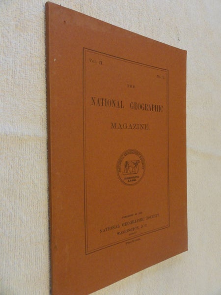 National Geographic Magazine - Volume 2 No.1 - 1890 Reprint Carousel 1
