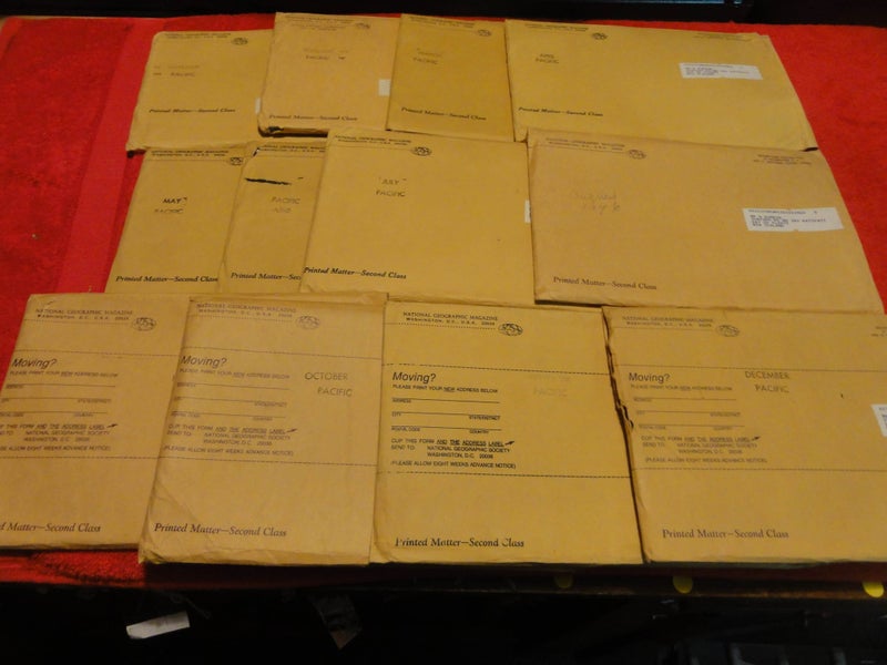 National Geographic Magazine -1976 -12 Months Editions With Original Envelopes Carousel 3