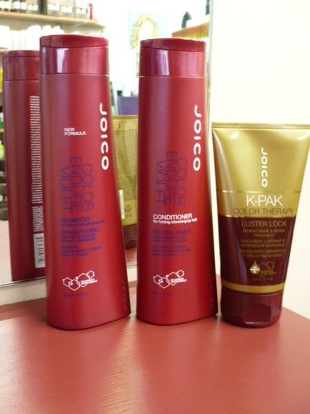Joico Colour Endure Violet BLONDE TONER Shampoo ,Conditioner + Luster Lock Trio Carousel 1