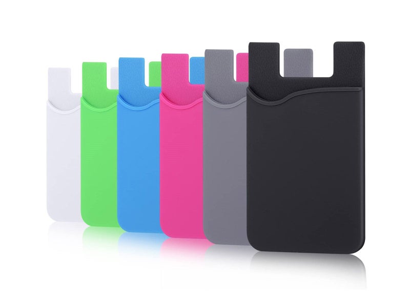 3 X Phone Card Holders, Silicone Stick-on ID Credit Card Case62864740296451111