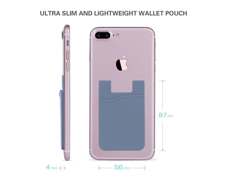 3 X Phone Card Holders, Silicone Stick-on ID Credit Card Case62864740296451113