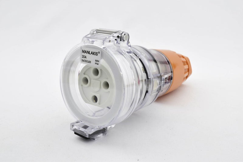 Industrial Female Connector 4 Pin 20A IP66 500v Carousel 1