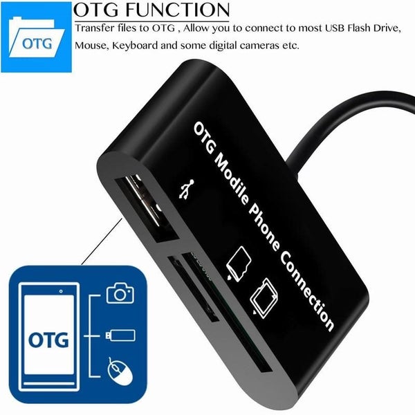 3 In 1 Micro USB OTG Adapter SD Card Reader for Samsung Galaxy S6 S7 Edge Tablet Carousel 6