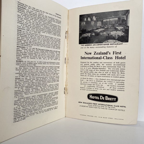 NEW ZEALAND FAMOUS FIRSTS and Related Records by Allan Sutherland 1961 Carousel 9