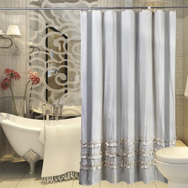 Shower Curtains Polyester Waterproof Bath Taking A Bath Bathroom 180X200CM Carousel 1