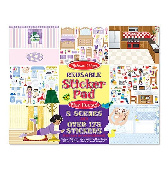 Melissa & Doug Reusable Sticker Pad Play House Carousel 1