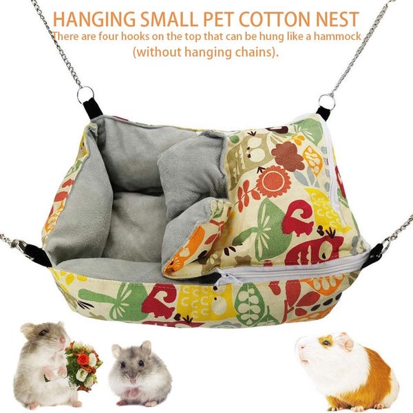 Pet Guinea Pig Rabbit Hedgehog Bed Squirrel Hamster Hanging Cave Cage Carousel 1