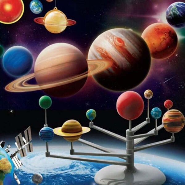 Solar System Planetarium Model Kit Astronomy Science Project DIY Kids Gift World Carousel 1