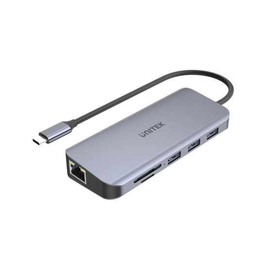 UNITEK 9-In-1 USB Multi-Port HDMI VGA SDHC Card Reader USB-C Hub Carousel 1
