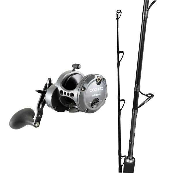 OKUMA CORTEZ 10/CORTEZ 150-300GM COMBO OHEAD JIG 24-37KG 5'0 W/BRAID Carousel 1