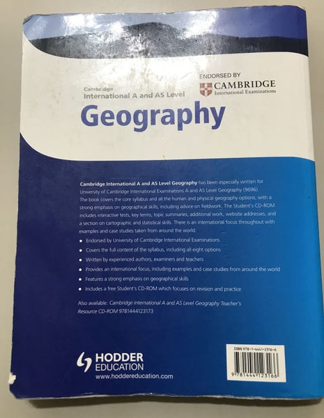 Cambridge International A and AS Level Geography with CD Carousel 5