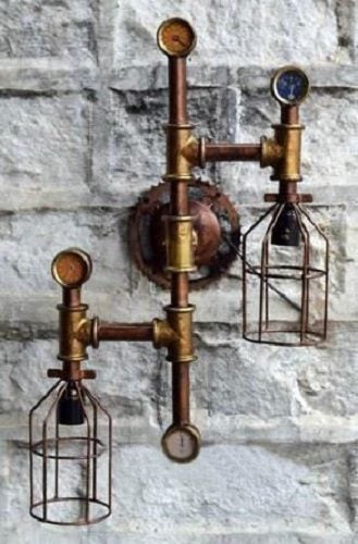 Industrial Rustic Iron Wall Lamp Carousel 1