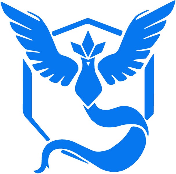 Pokemon Go Blue Team Stickers - Size M Carousel 1