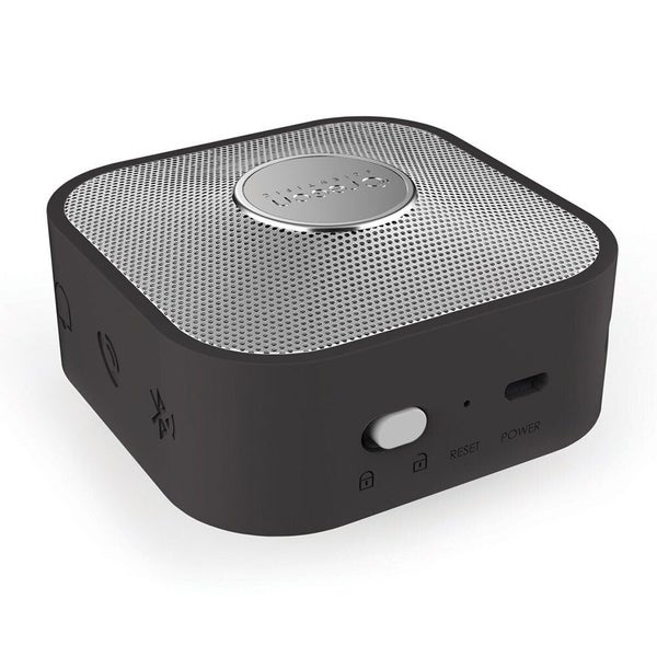 Oregon Scientific 8.5cm Smart Square Bluetooth Alarm Speaker Clock w Mic Black Carousel 2