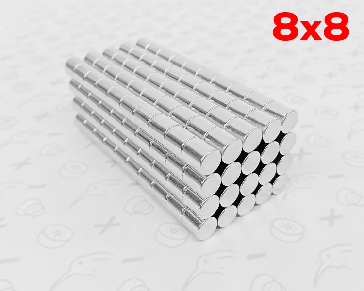 Neodymium Magnets: D8x8mm Cylinder Magnet Carousel 1