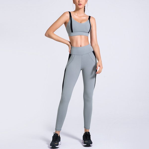 women gym clothes, workout clothes, yoga suit, gym legging, gym bra Carousel 2
