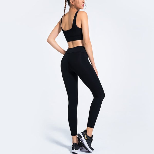 women Gym tights, yoga tights, sport bra, workout bra Carousel 2