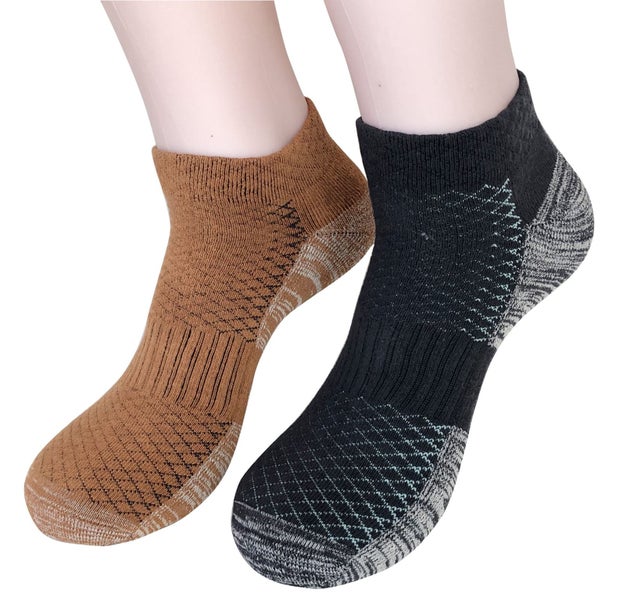 2 Pair Copper Running Socks Carousel 1