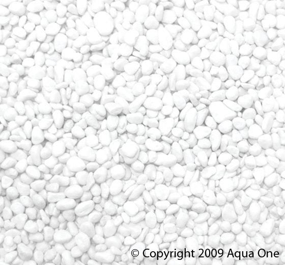 Aqua One Fish Gravel - White 5kg (7mm) Carousel 1