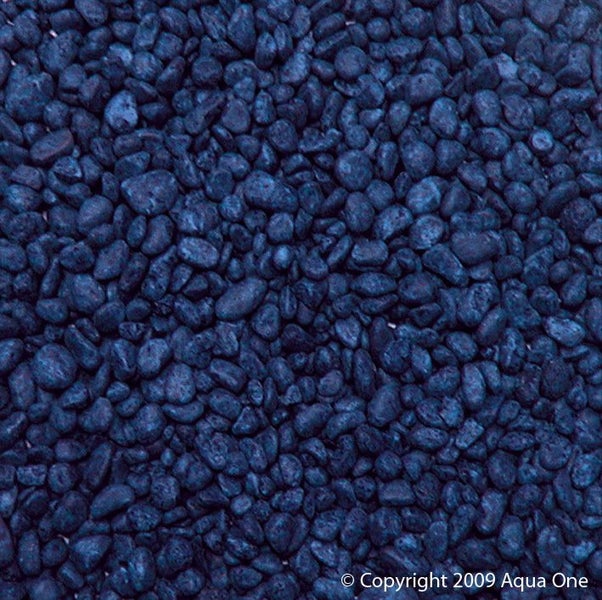 Aqua One Aquarium Gravel - Deep Blue 2kg (7mm) Carousel 1