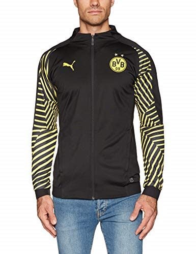 Puma Men's BVB Stadium Jacket without Sponsor Logo Black, L Carousel 1