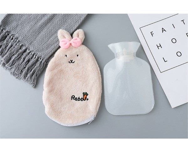 Hot Water Bottle & Cover - Grey Carousel 2