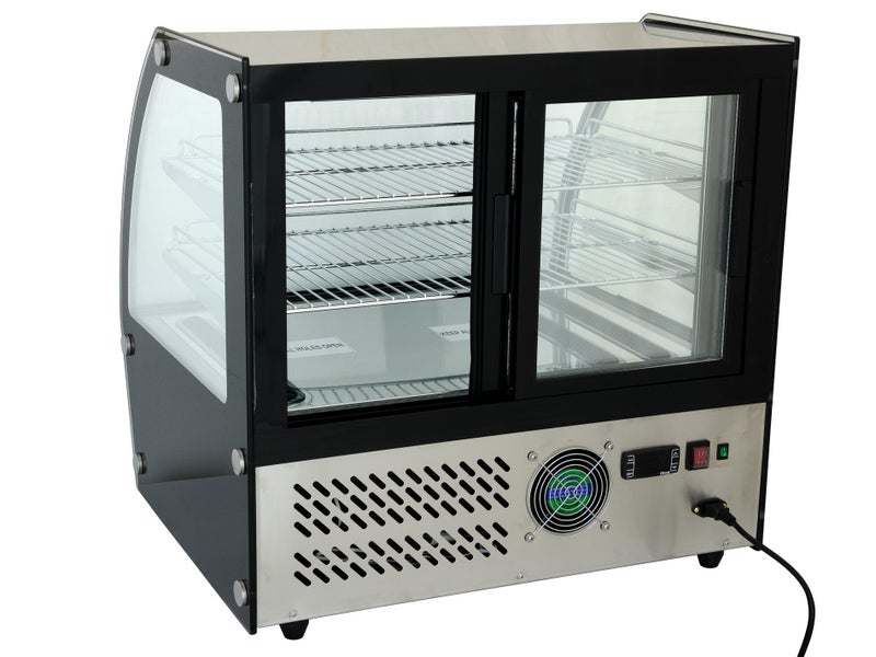 0.7m Commercial Chilled Food Display Cabinet, 3 Tier Chiller Carousel 2