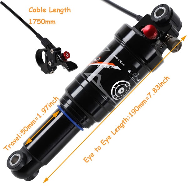 DNM AO-38RL Mountain Bike Air Rear Shock 190mm Carousel 2