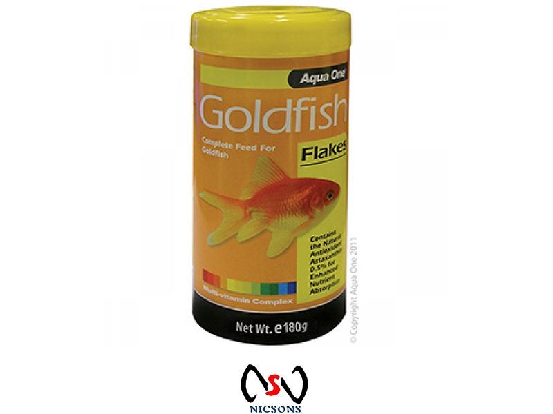 Aqua One Goldfish Flake Food 180g Carousel 1